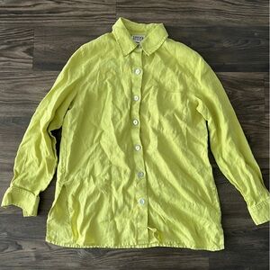Chico's Light Green Linen Shirt